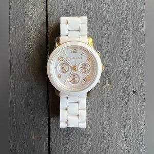 Michael Kors Women’s White Runway Watch 38mm